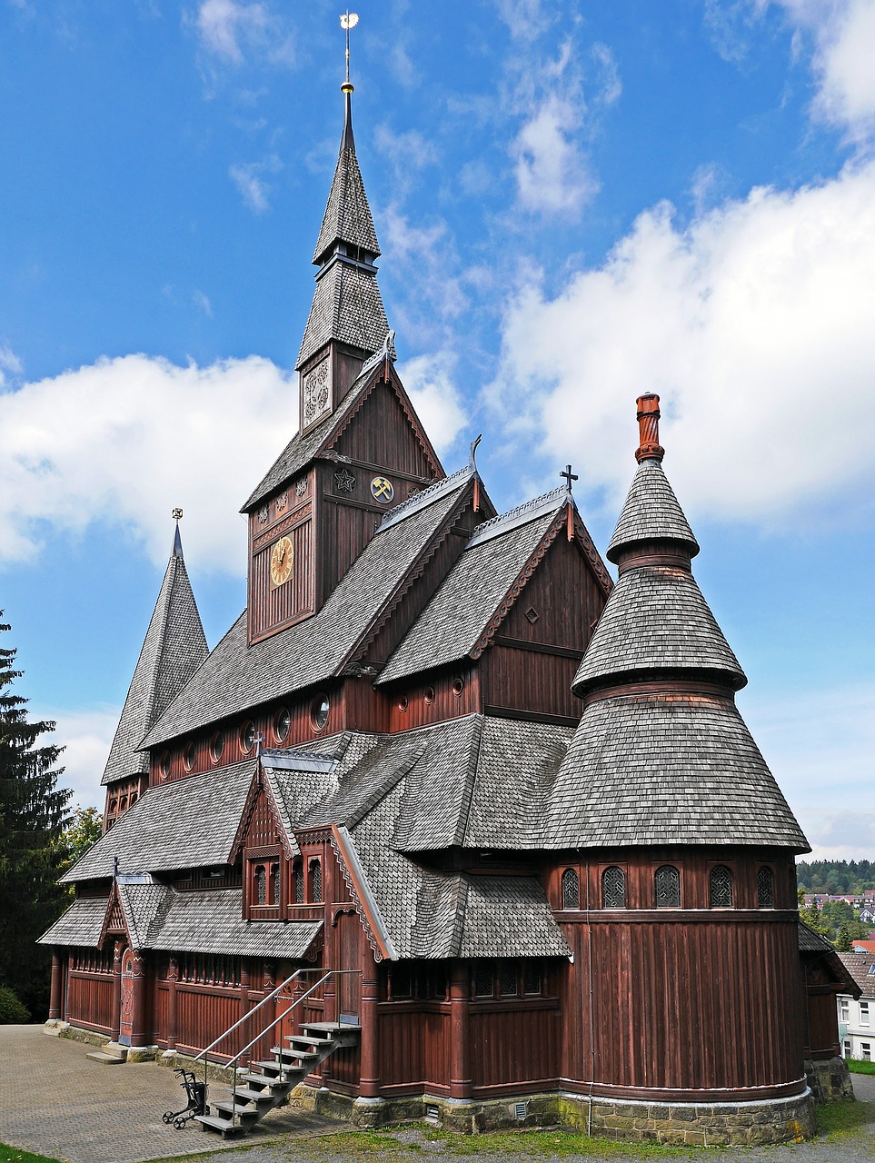 Bokštas, Goslar-Hahnenklee, Rytinė Pusė, Derva, Oberharz, Medienos Statyba, Nordic, Bokštai, Gintas, Pasaulio Paveldo Vieta