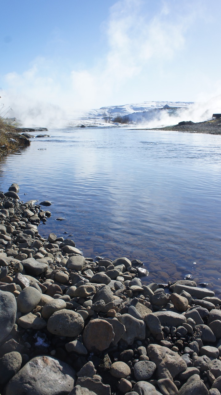 Garai, Upė, Iceland, Vanduo, Kelionė, Kraštovaizdis, Gamta, Srautas, Natūralus, Turizmas