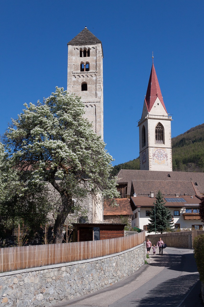 Bokštas, Rhaeto Romanic, Gotika, Bažnyčia, Istoriškai, Architektūra, Pastatas, Romanesque, Puiku, Siena