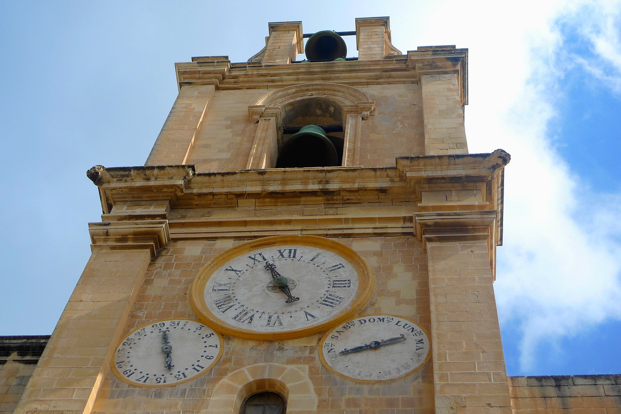 Bokštas, Religija, Laikrodis, Krikščionybė, Architektūra, Katedra, Malta, Gozo, Viduržemio Jūros, Kelionė
