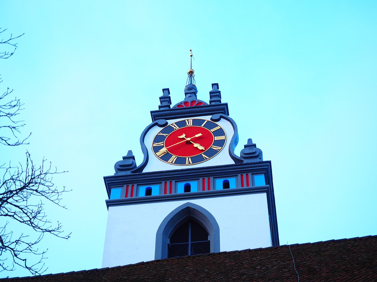 Bokštas, Bažnyčia, Laikrodzio Bokstas, Stadtkirche Aarau, Aarau, Bažnyčios Pastatai, Laikas, Nemokamos Nuotraukos,  Nemokama Licenzija