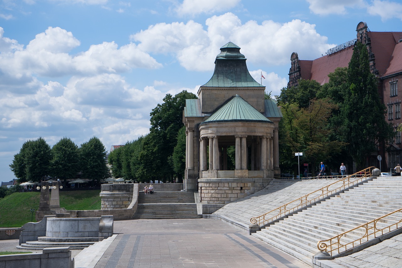 Stettin,  Lenkija,  Lankytinos Vietos,  Statyba,  Parkas,  Augalų,  Turizmas,  Istoriškai,  Bankas Dunojaus,  Laiptų