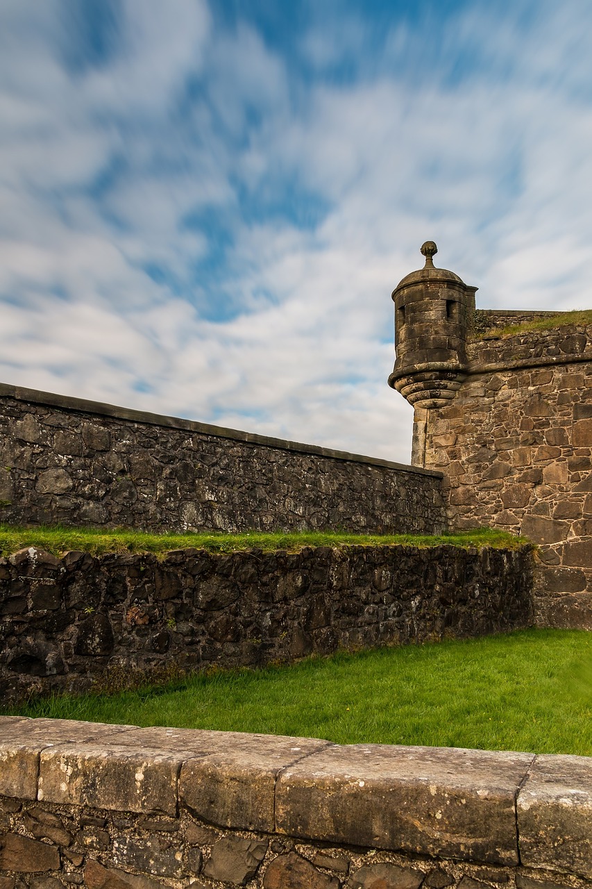 Stirling, Stirling Pilis, Stirlingský Pilis, Pilis, Fortifikacija, Dangus, Ilga Ekspozicija, Sienos, Debesys, Škotijos Pilis