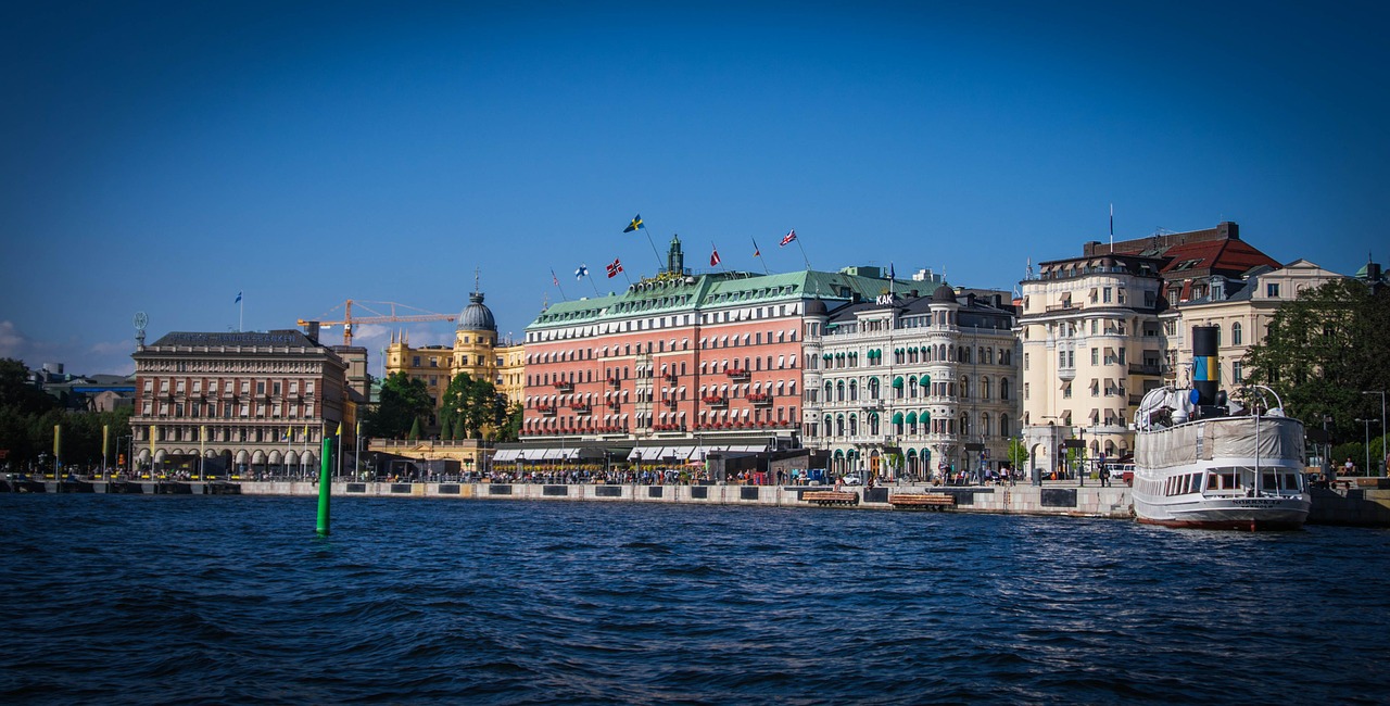 Stockholm, Didysis Viešbutis, Švedija, Architektūra, Panorama, Miestas, Miesto Panorama, Pastatas, Vaizdas, Orientyras