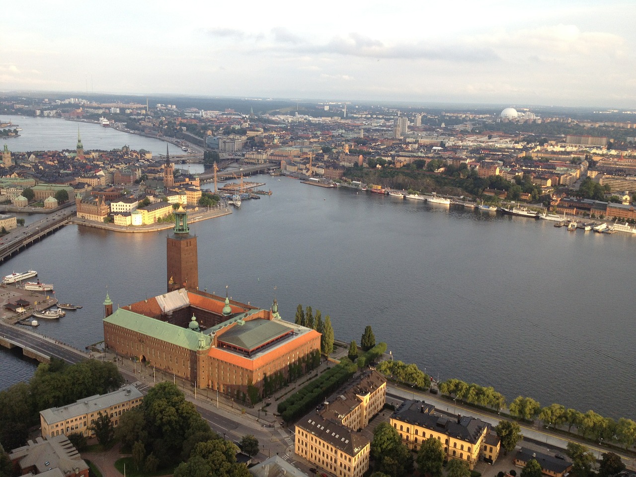 Stockholm, Švedija, Aukščiau, Panorama, Dangus, Vaizdas, Skandinaviškas, Nemokamos Nuotraukos,  Nemokama Licenzija