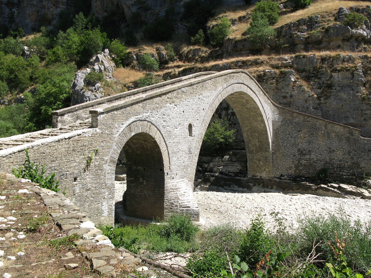 Akmeninis Tiltas, Graikija, Epirus, Architektūra, Tradicinis, Zagori, Vikos, Gorge, Nemokamos Nuotraukos,  Nemokama Licenzija