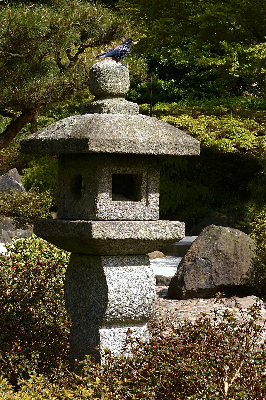 Akmeninė Lempa, Japoniškas Akmenų Žibintas, Asian Kultūra, Parkas, Fondas, Nemokamos Nuotraukos,  Nemokama Licenzija