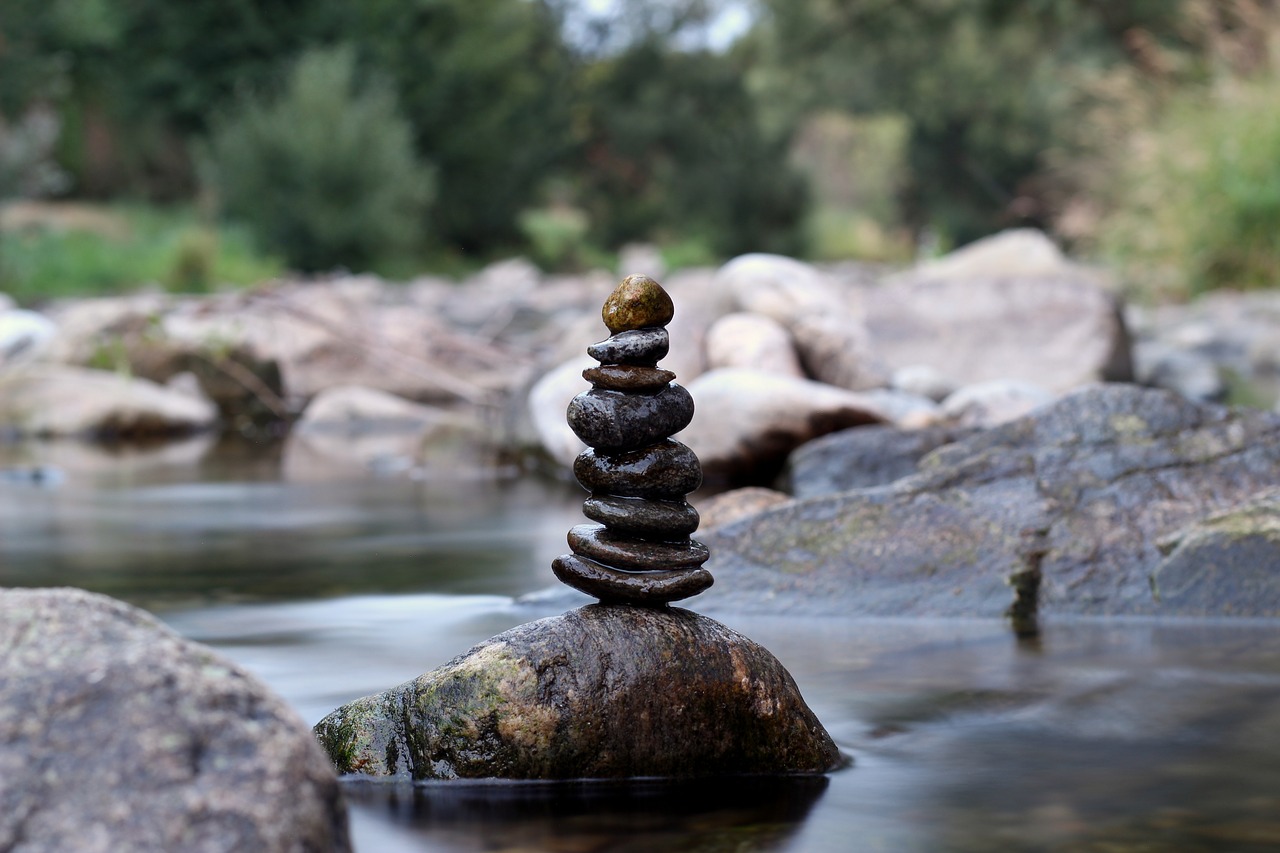 Akmens Bokštas,  Vandens,  Upė,  Akmenys,  Bokštas,  Pobūdį,  Subalansuoti,  Meditacija,  Poilsio,  Atsipalaidavimas