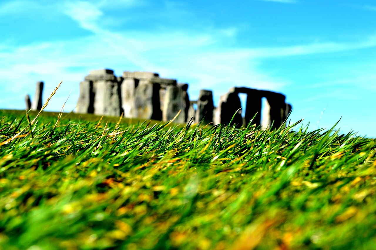Stonehenge, Anglija, Skulptūra, Akmenys, Vaizdas, Žolė, Kraštovaizdis, Akmenys, Gamta, Turizmas