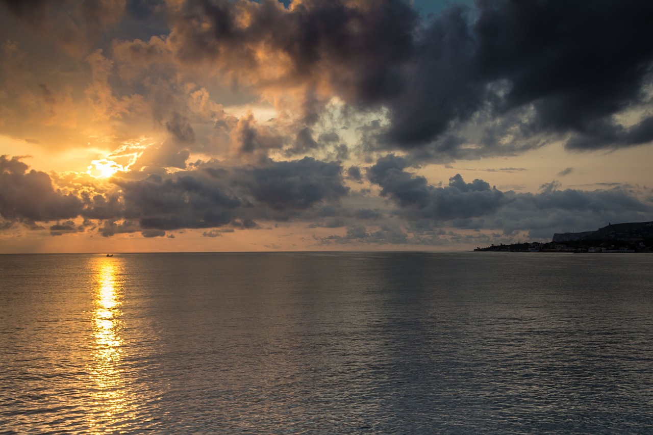 Audra, Saulėtekis, Dangus, Oras, Tamsi, Dramatiškas, Cloudscape, Ispanija, Denia, Cumulus