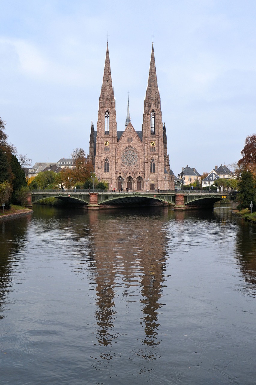 Strasbourg, Bažnyčia, Upė, France, Istoriškai, Vanduo, Veidrodis, Nemokamos Nuotraukos,  Nemokama Licenzija