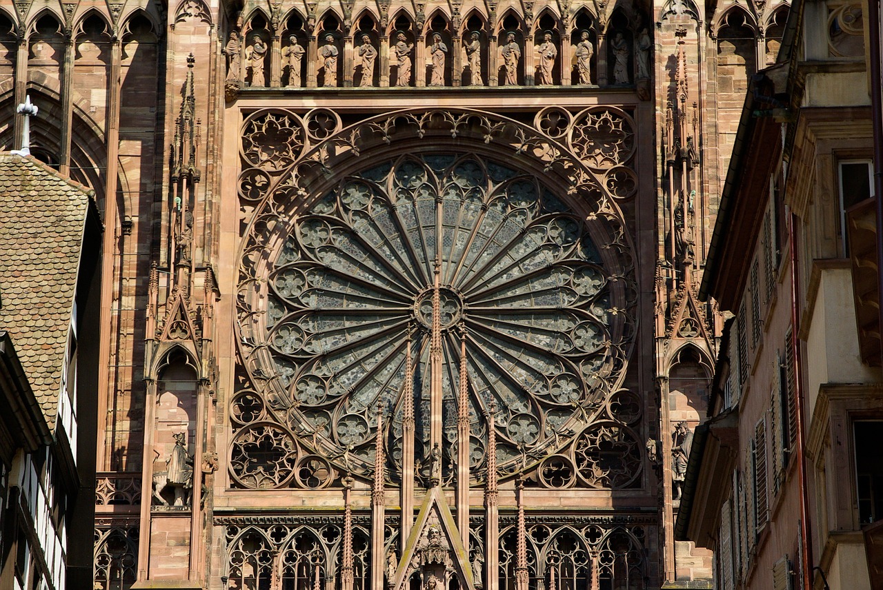 Strasbourg, Katedra, Gotika, Rozetė, Nemokamos Nuotraukos,  Nemokama Licenzija
