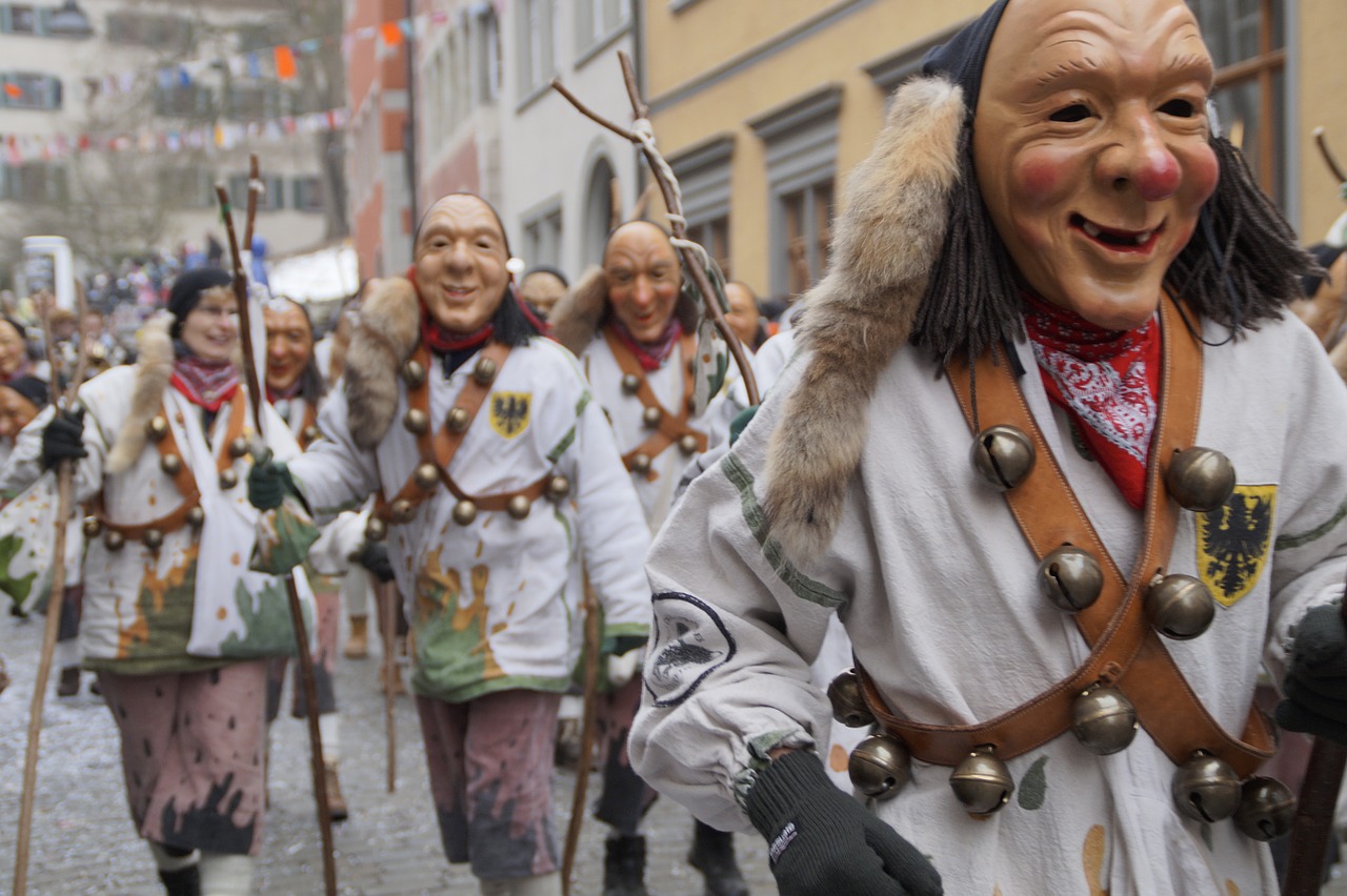 Strassenfasnet, Kvailys Šokti, Švabijos Alemannic, Fasnetas, Judėti, Haes, Karnavalas, Kaukes, Maskaradas, Kostiumas