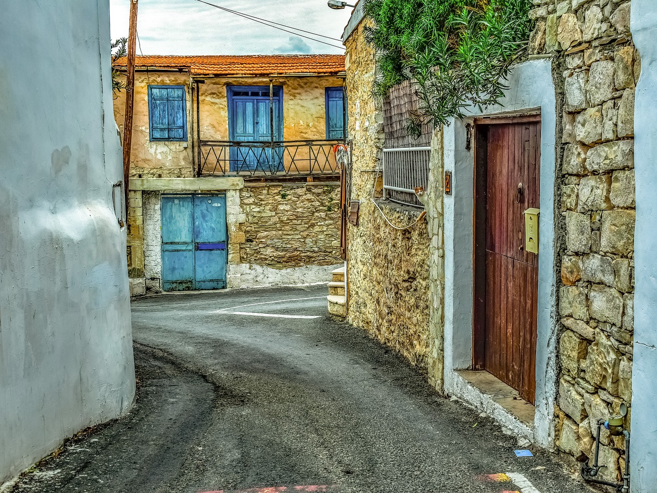 Gatvė,  Namas,  Architektūra,  Tradicinis,  Kaimas,  Kelias,  Kelionė,  Pentakomo,  Kipras,  Be Honoraro Mokesčio
