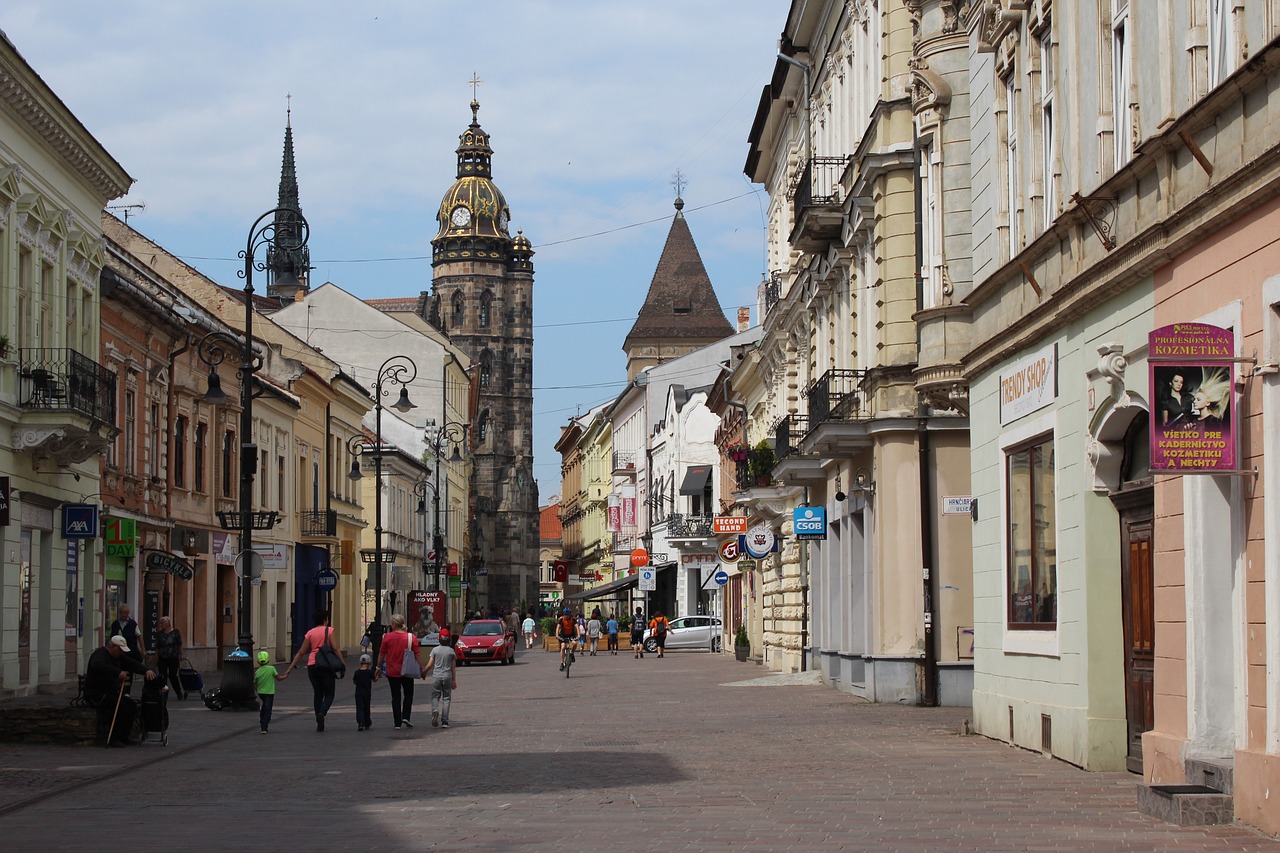 Gatvė,  Architektūra,  Miestas,  Miestas,  Kelionė,  Dangos,  Gotika,  Turizmas,  Kosice,  Slovakija