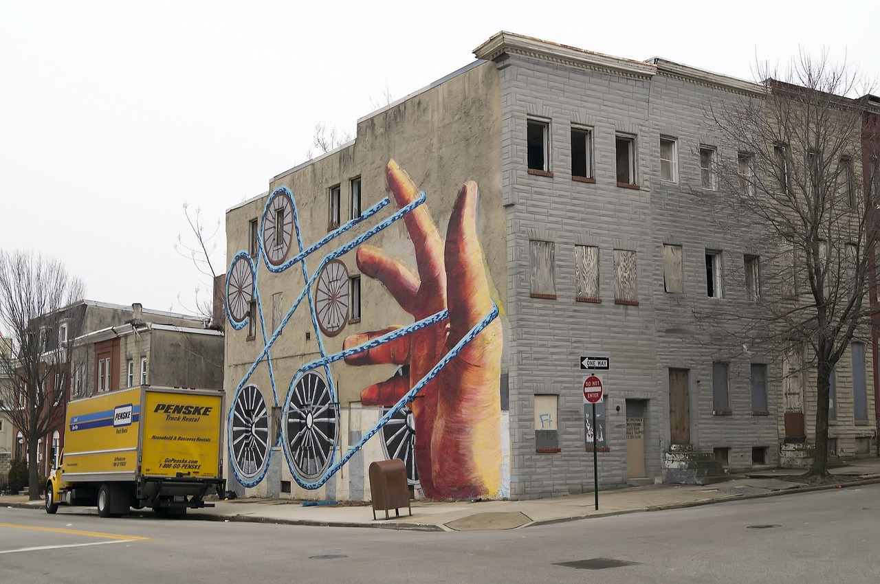 Gatvės Menas, Grafiti, Fjeras, Baltimore, Miestas, Miesto, Nemokamos Nuotraukos,  Nemokama Licenzija