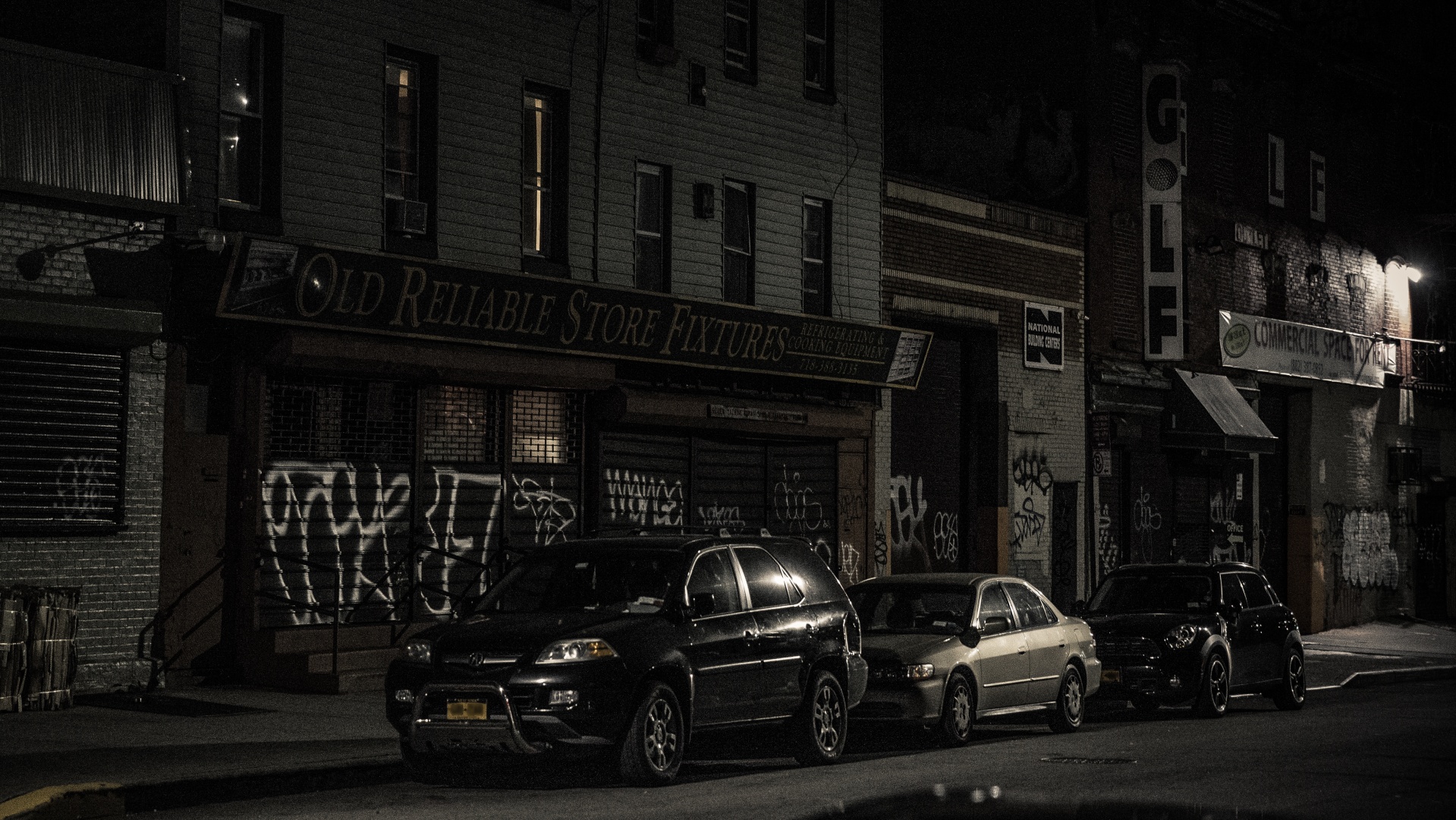 Plyta,  Brooklynas,  Automobiliai,  Miestas,  Tamsi,  Grafiti,  Grunge,  Naujas & Nbsp,  York,  Naktis