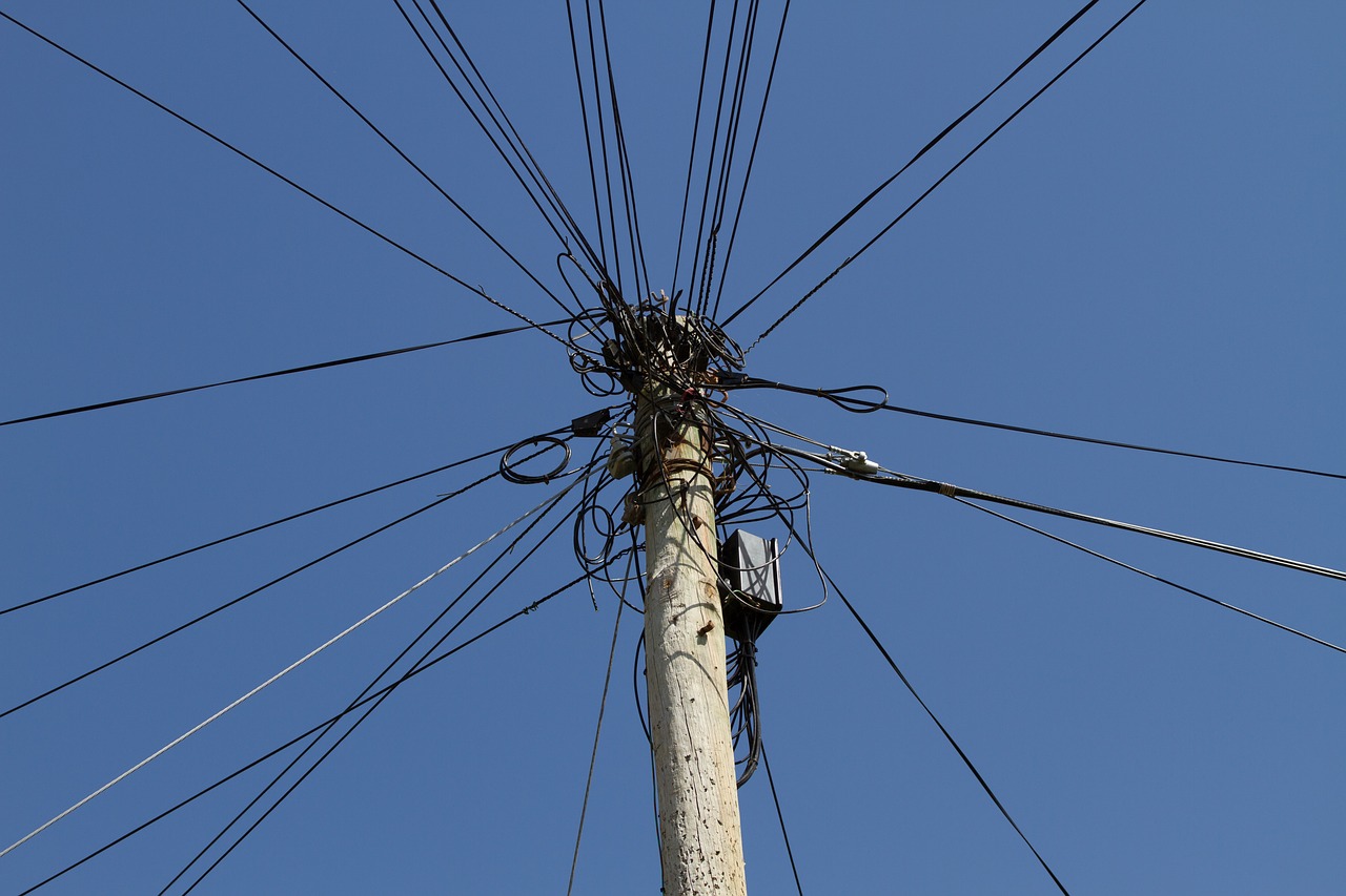 Strommast, Maitinimo Kabelis, Jėgos Linija, Kabelinės Salotos, Nemokamos Nuotraukos,  Nemokama Licenzija