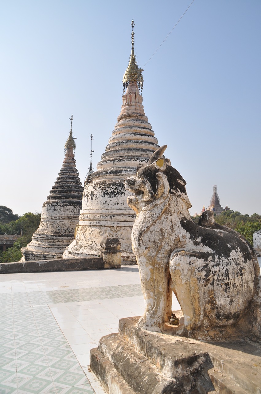 Stupa, Pagoda, Burma, Mianmaras, Šventykla, Šventyklos Kompleksas, Bagan, Religija, Asija, Nemokamos Nuotraukos
