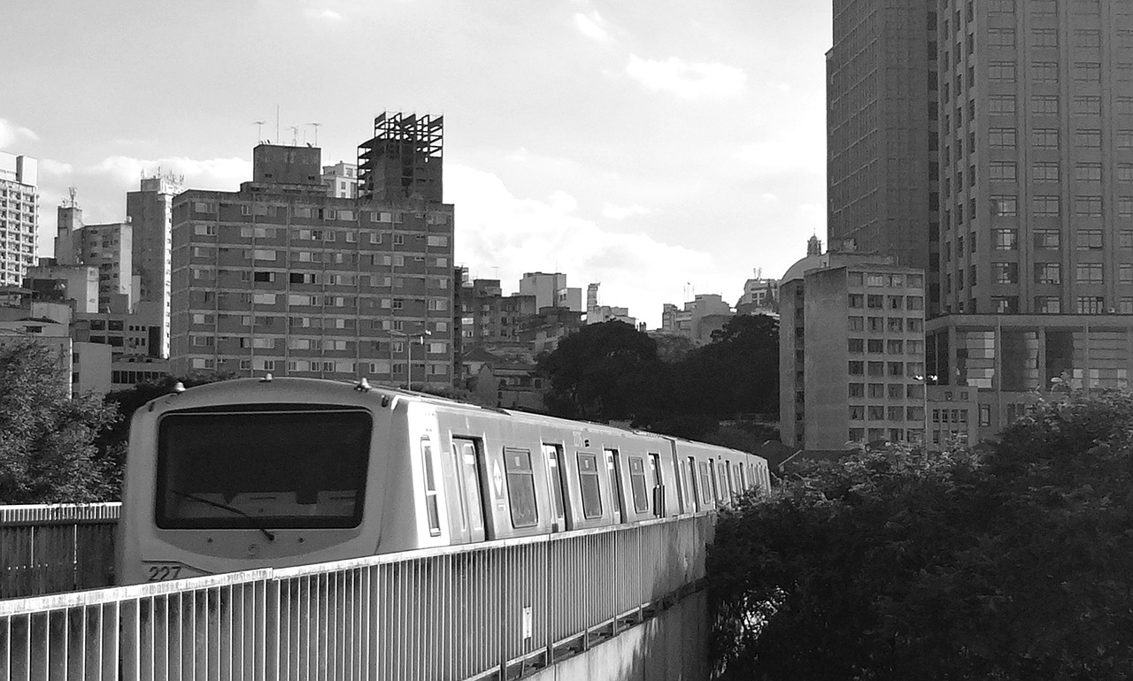 Metro, Transportas, San Paulas, Sp, Brazilija, Miestas, Traukinys, Miesto, Miesto Kraštovaizdis, Metropolis