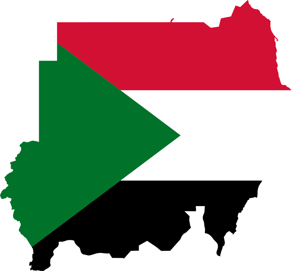 Sudanas, Vėliava, Žemėlapis, Geografija, Kontūrai, Afrika, Šalis, Tauta, Sienos, Svg