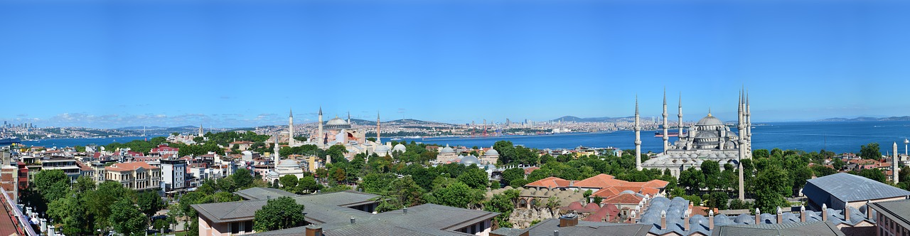 Istanbulas, Panoraminis, Vaizdas, Hagia Sophia, Sultanahmet, Miestas, Mėlyna Mečetė, Nemokamos Nuotraukos,  Nemokama Licenzija