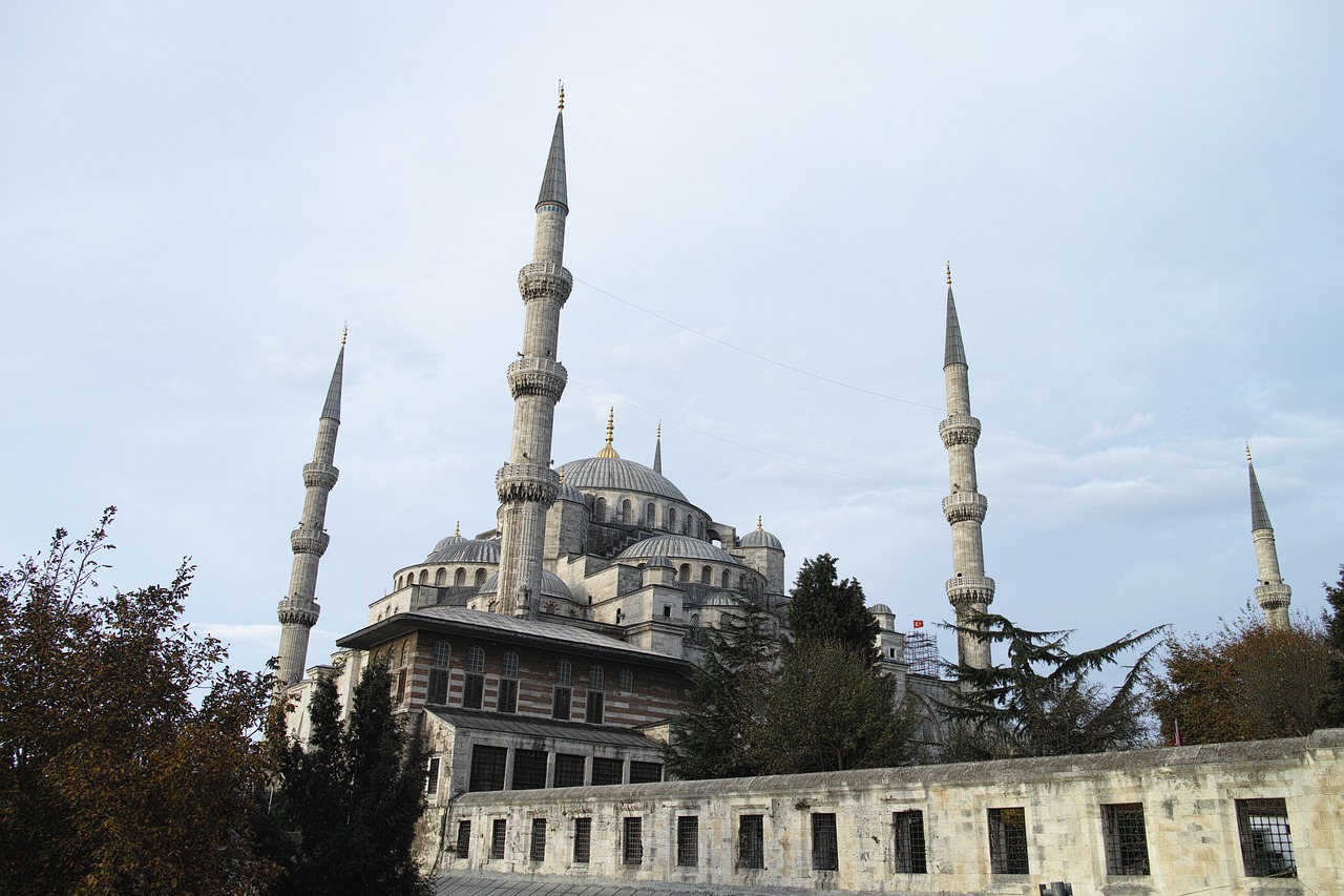 Sultanahmet, Cami, Minaretas, Istanbulas, Turkija, Architektūra, Religija, Islamas, Minaretai, Miestas