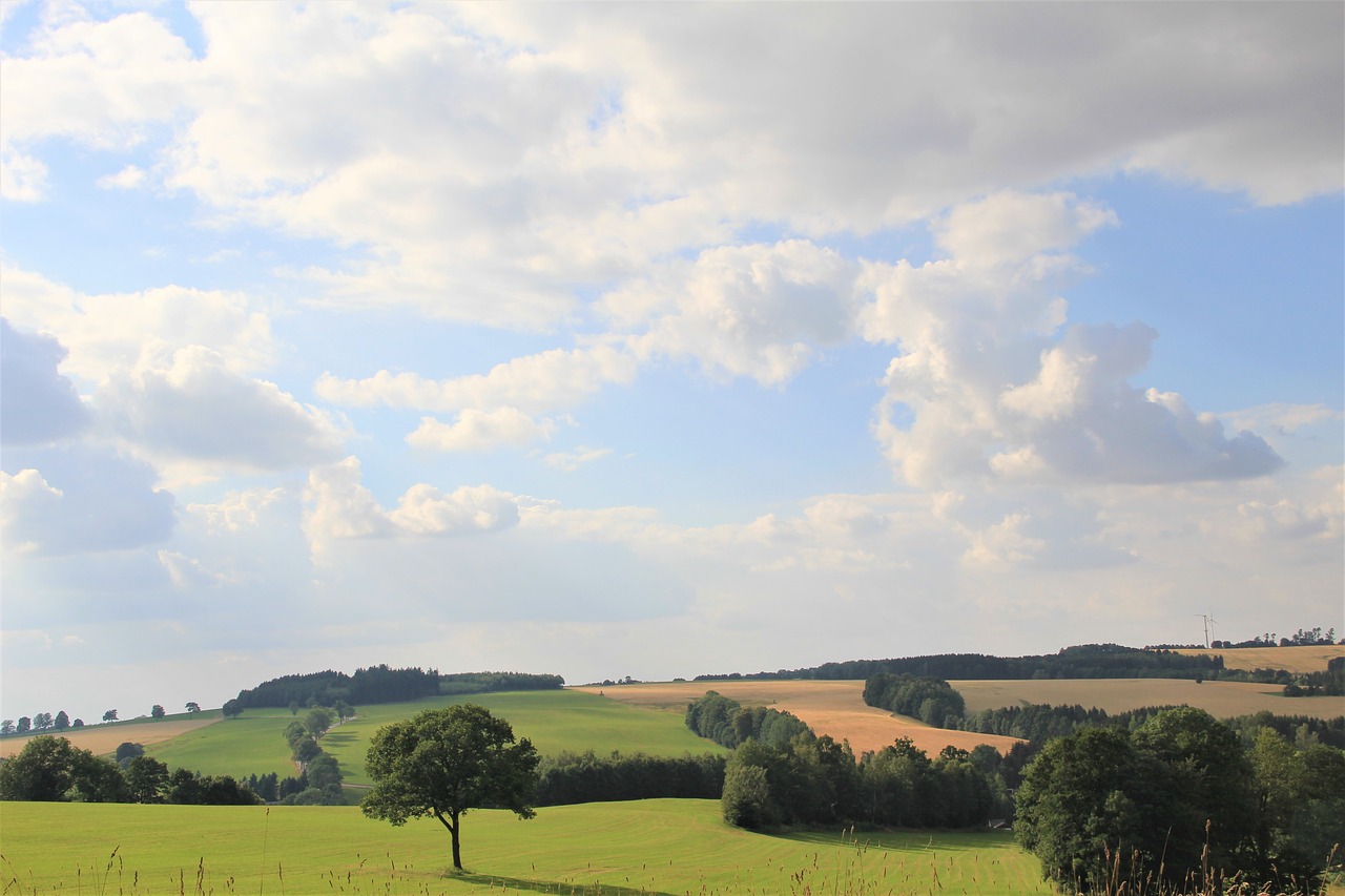 Vasara,  Kraštovaizdis,  Kalnai,  Aukštumos,  Saksonija,  Pobūdį,  Vaizdingas,  Spalva,  Kelionė,  Debesys