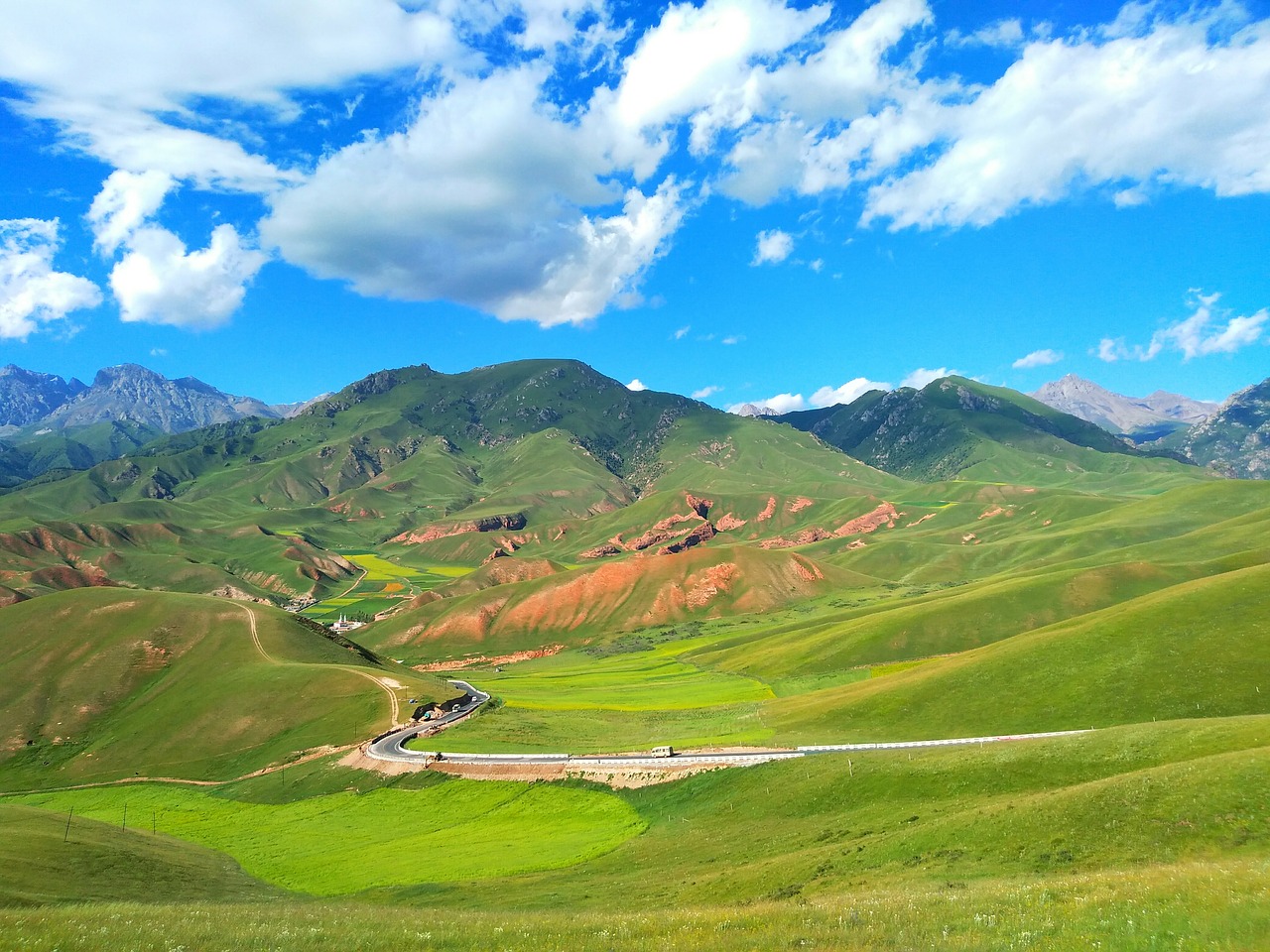 Vasaros Atostogos, Qinghai, Drow Kalnas, Nemokamos Nuotraukos,  Nemokama Licenzija