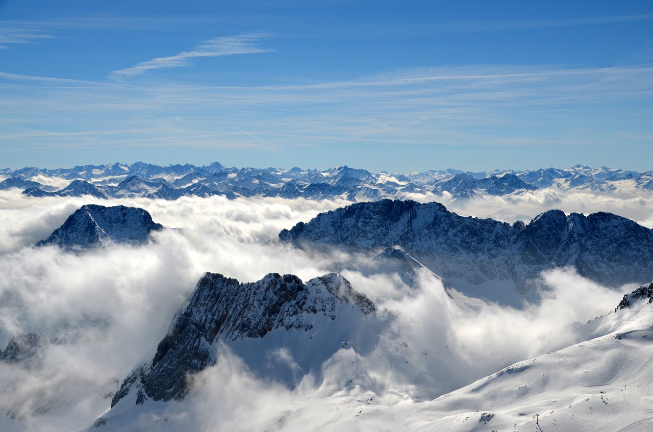 Aukščiausiojo Lygio Susitikimas, Debesys, Kalnai, Dangus, Alpių, Kraštovaizdis, Gamta, Sniegas, Horizontas, Puiku