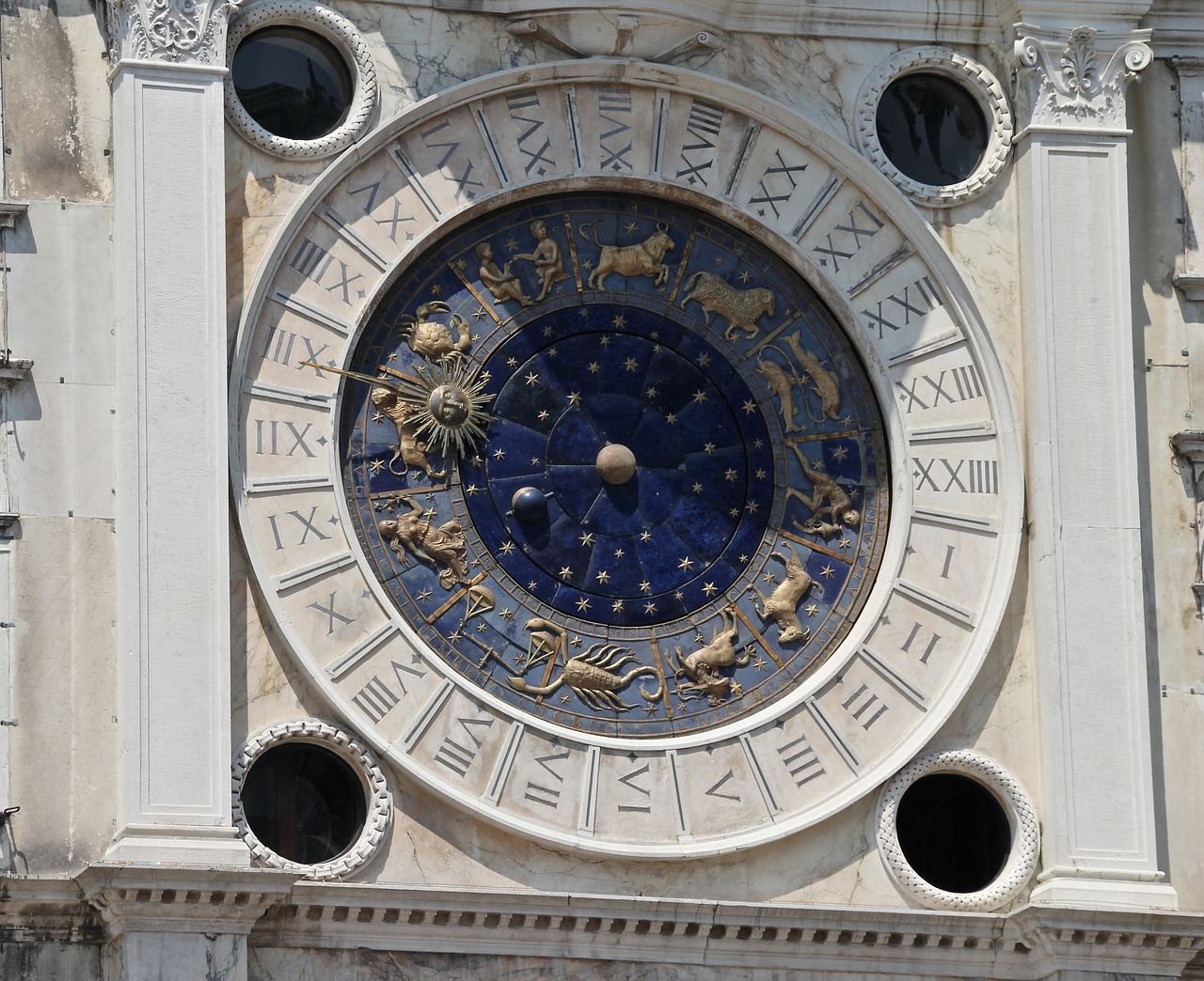 Saulės Skambutis, Zodiako, Astronomija, Astrologija, Laikrodis, Laikas, Italy, Venecija, Švento Ženklo Aikštė, Kelionė