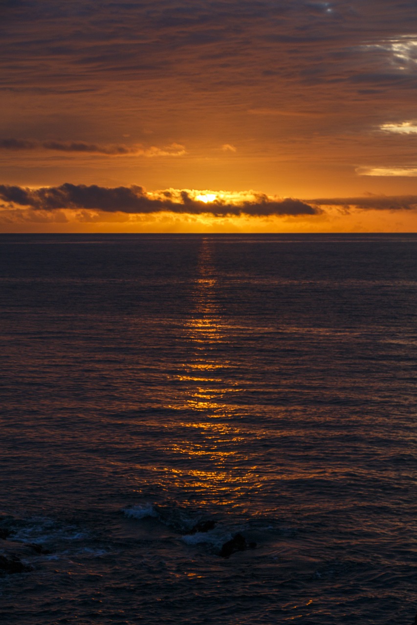 Saulėtekis, Jūra, Morgenstimmung, Atmosfera, Banga, Gamta, Dangus, Atgal Šviesa, Saulė, Morgenrot