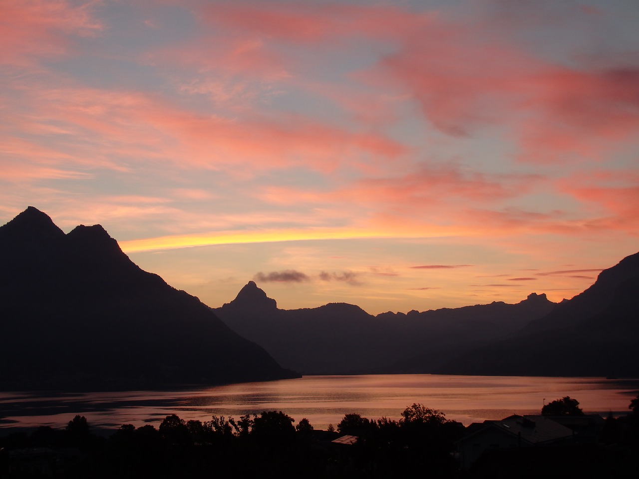 Saulėtekis, Ežero Lucerne Regionas, Šveicarija, Kalnai, Nemokamos Nuotraukos,  Nemokama Licenzija