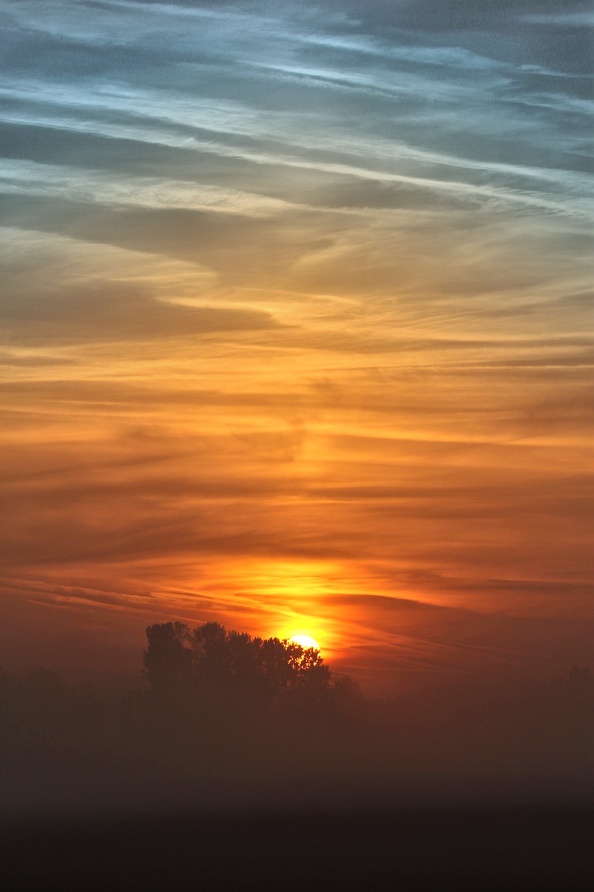 Sunrise,  Ruduo,  Rūkas,  Nuotaika,  Kraštovaizdis,  Ap,  Dangus,  Pobūdį,  Rytą,  Atmosfera