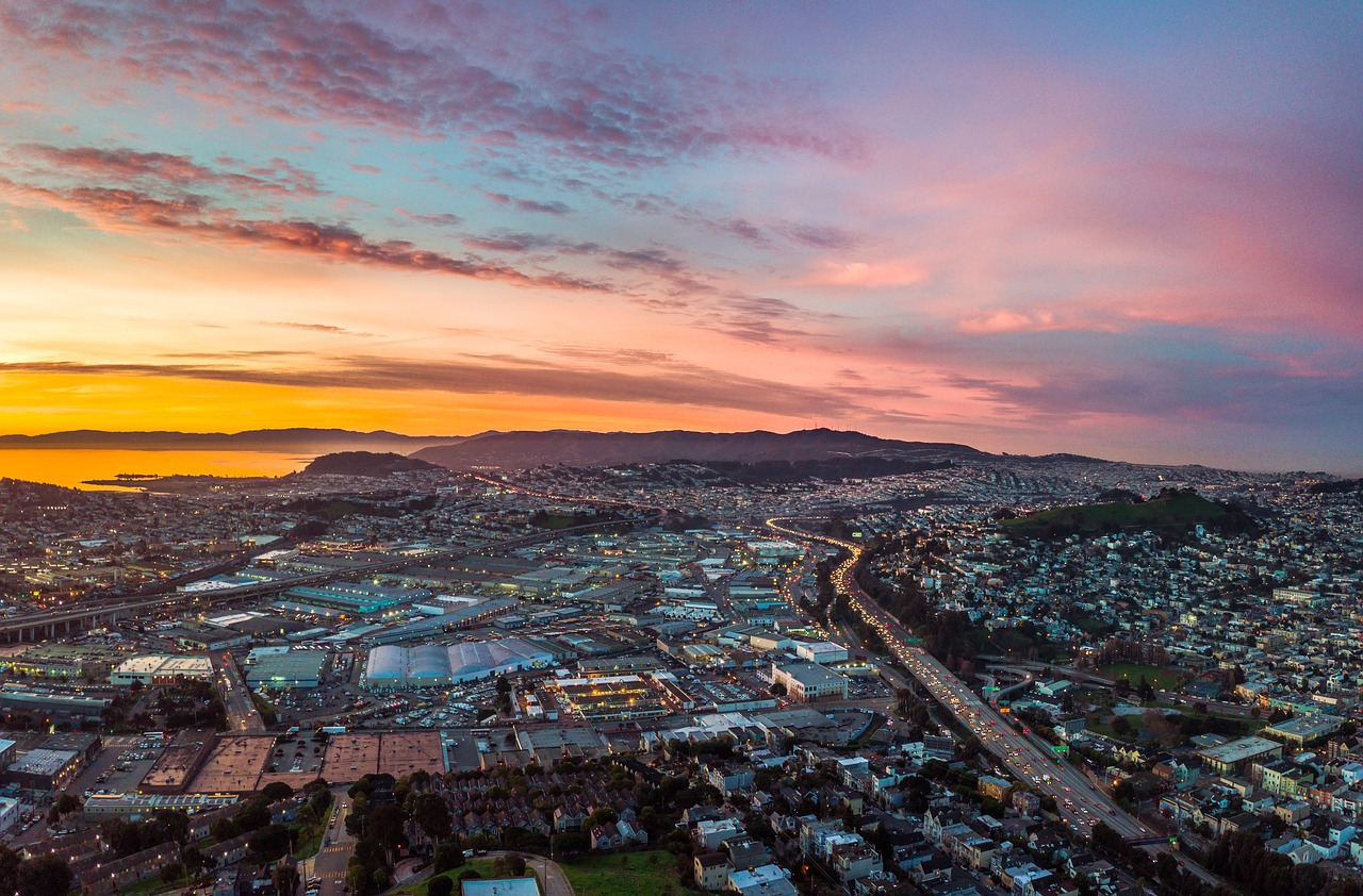 Sunrise,  San Franciskas,  Vandens,  Saulėlydžio,  Vasara,  Bay,  Kraštovaizdis,  California,  Vertybės,  Aplinka