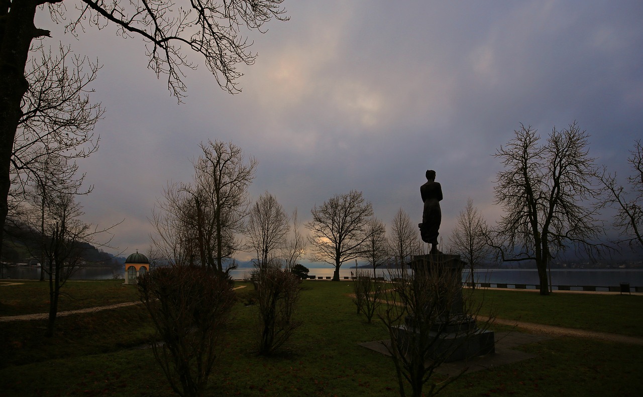 Saulėtekis, Kraštovaizdis, Parkas, Medžiai, Morgenstimmung, Gamta, Saulė, Šviesa, Rūkas, Debesys