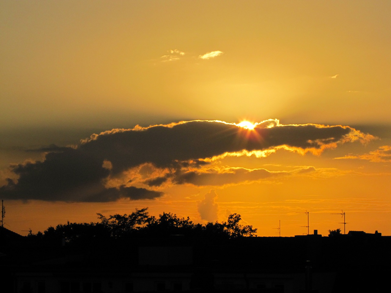 Saulėlydis, Saulė, Abendstimmung, Dangus, Debesys, Vakarinis Dangus, Besileidžianti Saulė, Afterglow, Romantiškas, Nemokamos Nuotraukos