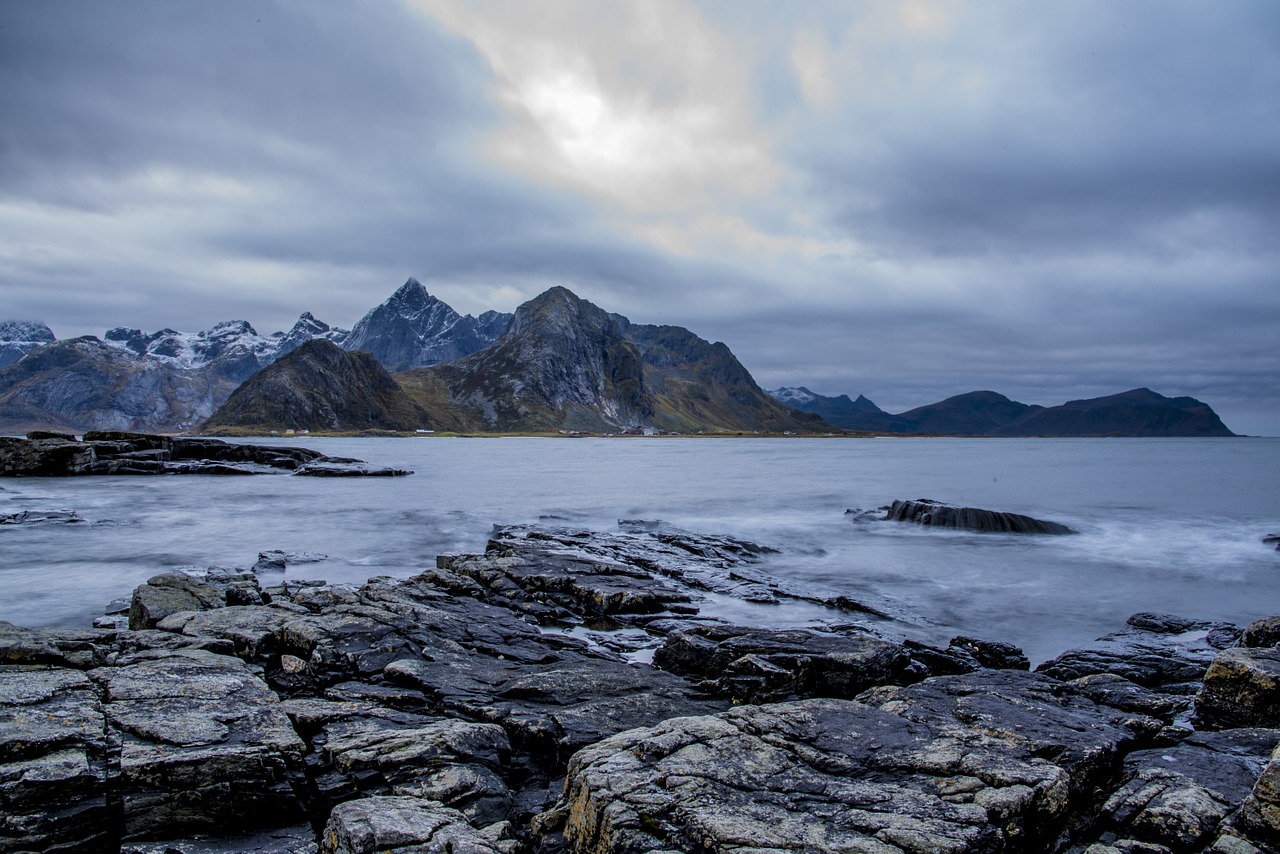 Saulėlydis, Lofoten, Valtys, Kajutės, Dangus, Prieglobstis, Slėnis, Mėlynas, Gamta, Norvegija