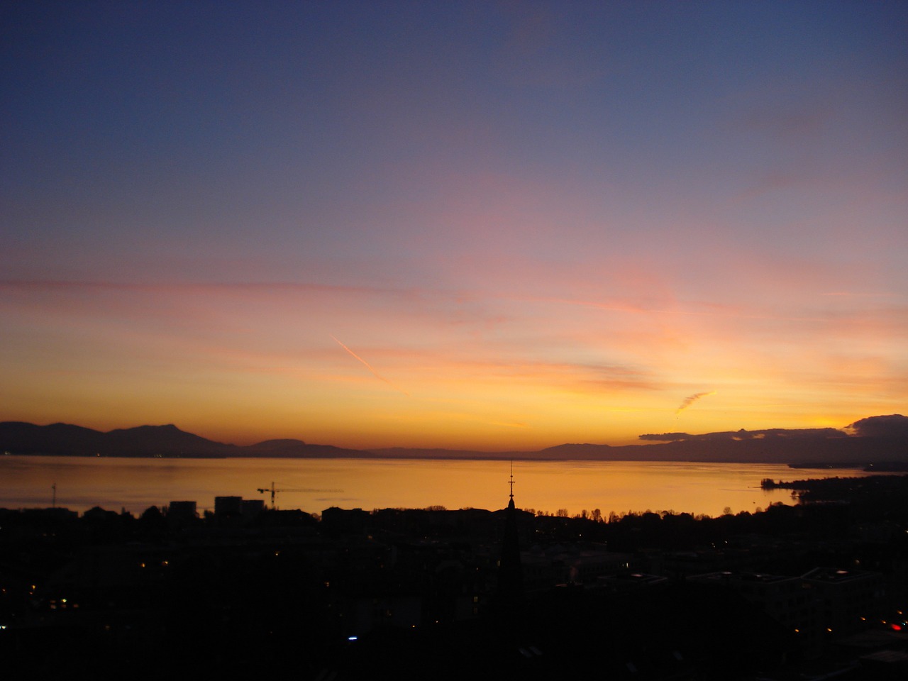 Saulėlydis, Saulė, Twilight, Ežero Geneva, Lausanne, Šveicarija, Spalvingas Dangus, Puikus, Nemokamos Nuotraukos,  Nemokama Licenzija