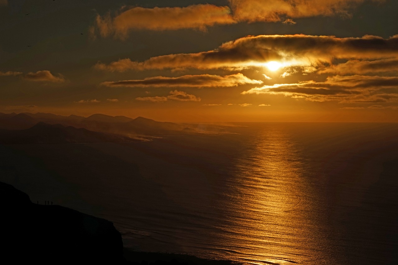 Saulėlydis, Lanzarote, Mirador Del Rio, Požiūris, Kranto, Regėjimas, Vaizdas, Nemokamos Nuotraukos,  Nemokama Licenzija