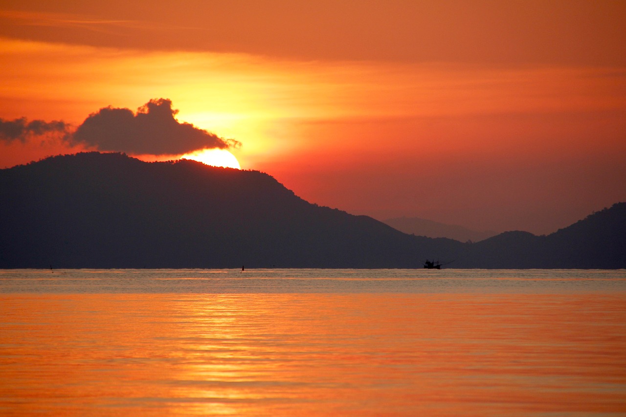 Saulėlydis, Jūra, Maljorka, Nuotaika, Vanduo, Abendstimmung, Romantiškas, Vakarinis Dangus, Afterglow, Vandenynas