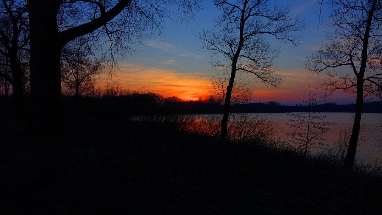 Saulėlydis, Vanduo, Naktis, Abendstimmung, Vakaras, Mėlyna Valanda, Saulė, Nuotaika, Afterglow, Ežeras