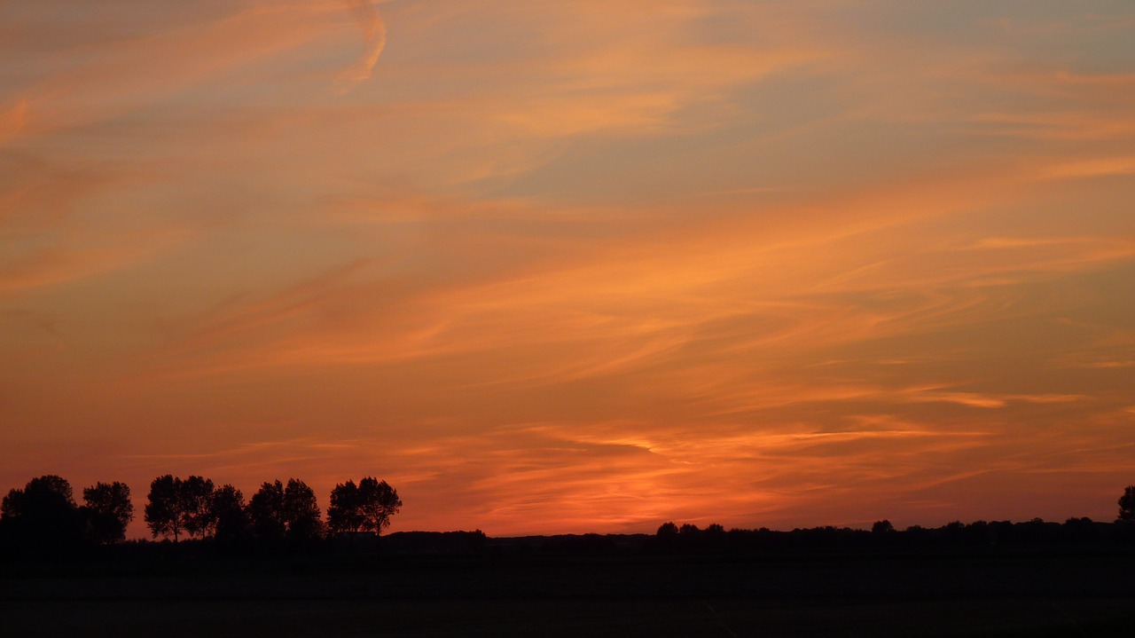 Saulėlydis, Afterglow, Vakarinis Dangus, Abendstimmung, Debesys, Nemokamos Nuotraukos,  Nemokama Licenzija