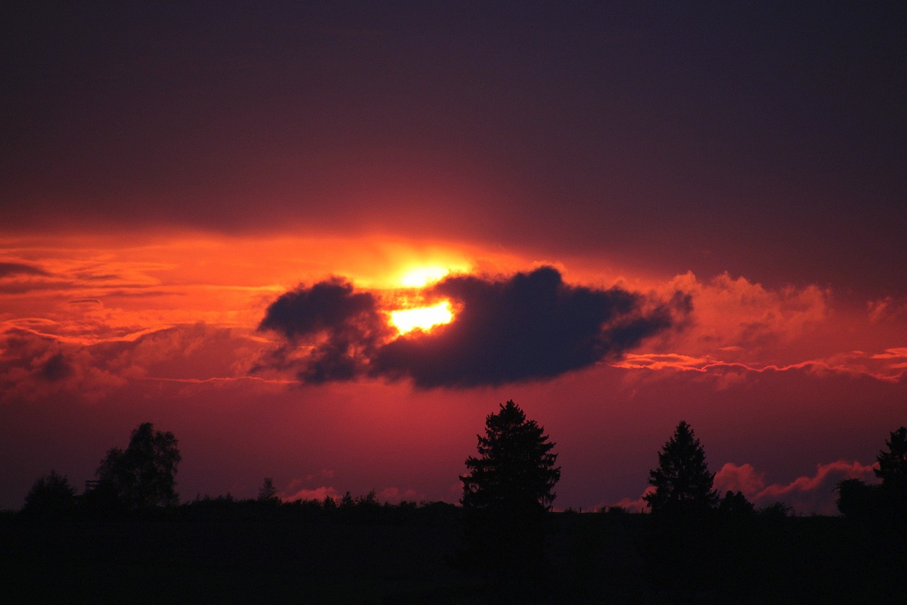 Saulėlydis, Saulė, Abendstimmung, Besileidžianti Saulė, Afterglow, Debesys, Kraštovaizdis, Nuotaika, Atmosfera, Dusk