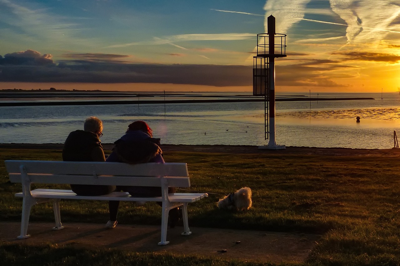 Saulėlydis, Abendstimmung, Wadden Jūra, Šiaurės Jūra, Nordfriesland, Romantiškas, Atsipalaidavimas, Nemokamos Nuotraukos,  Nemokama Licenzija