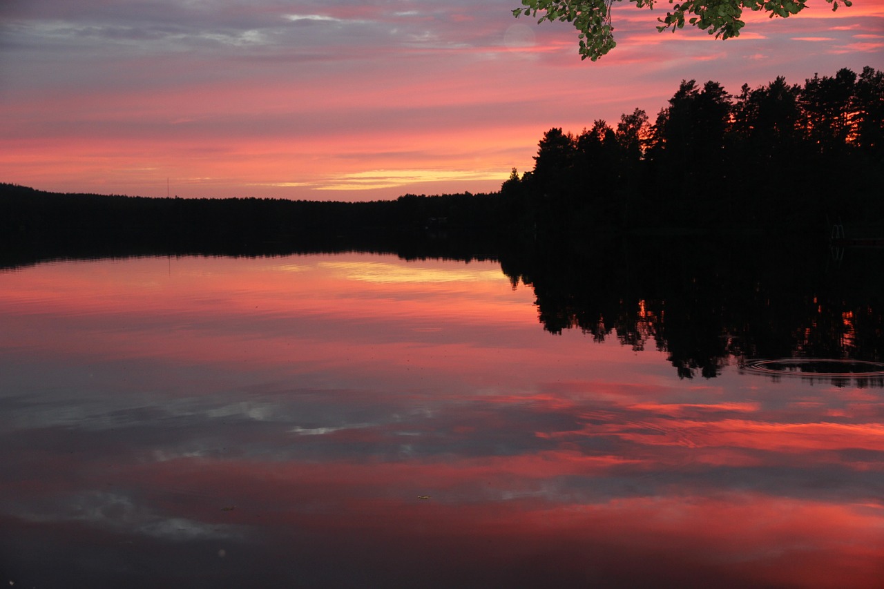 Saulėlydis, Ežeras, Abendstimmung, Gamta, Saulė, Vakaras, Vanduo, Kraštovaizdis, Romantika, Nemokamos Nuotraukos