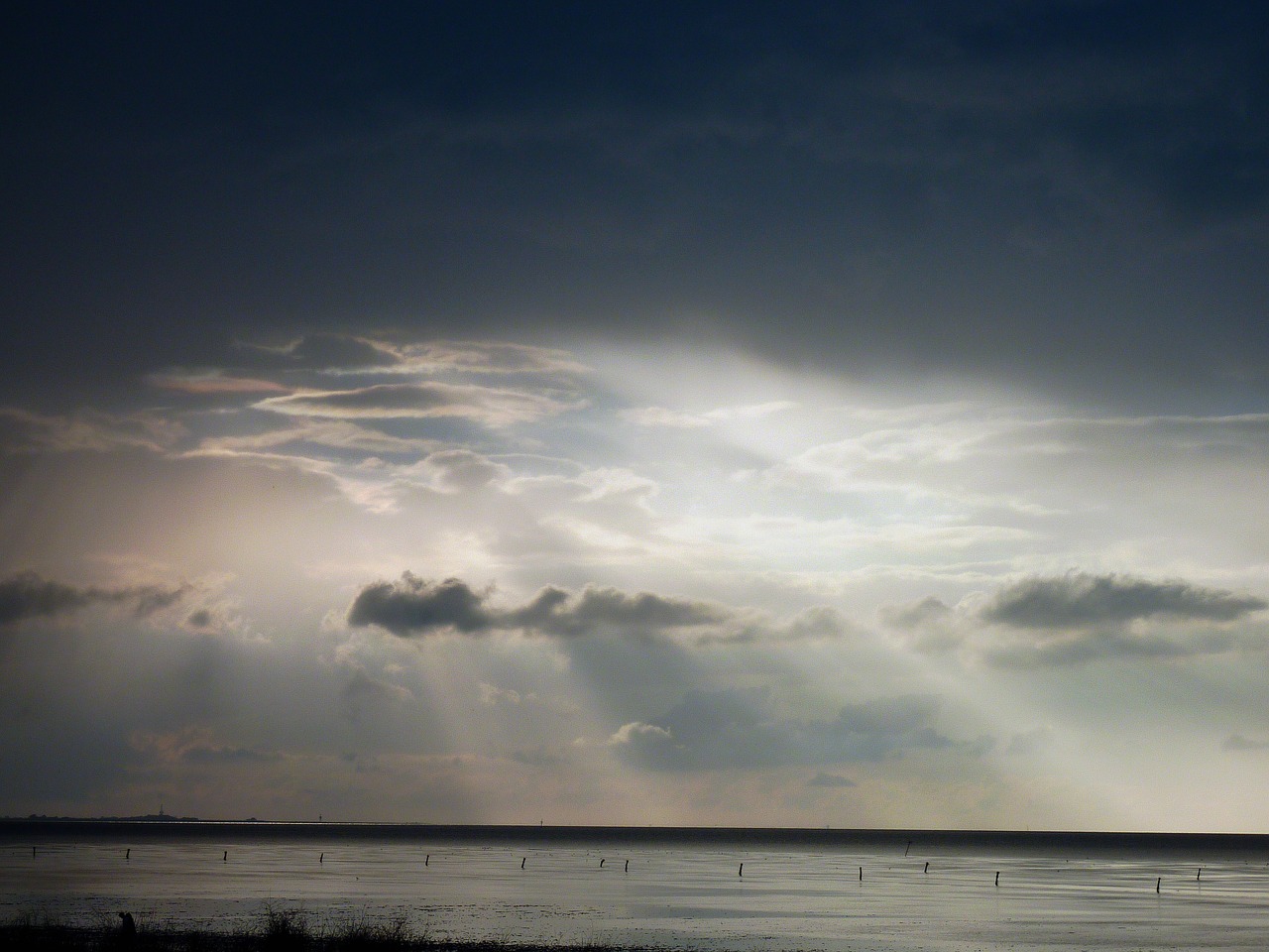 Saulėlydis, Dusk, Abendstimmung, Dangus, Vakaras, Vakarinis Dangus, Debesys, Saulėlydis, Nuotaika, Dike