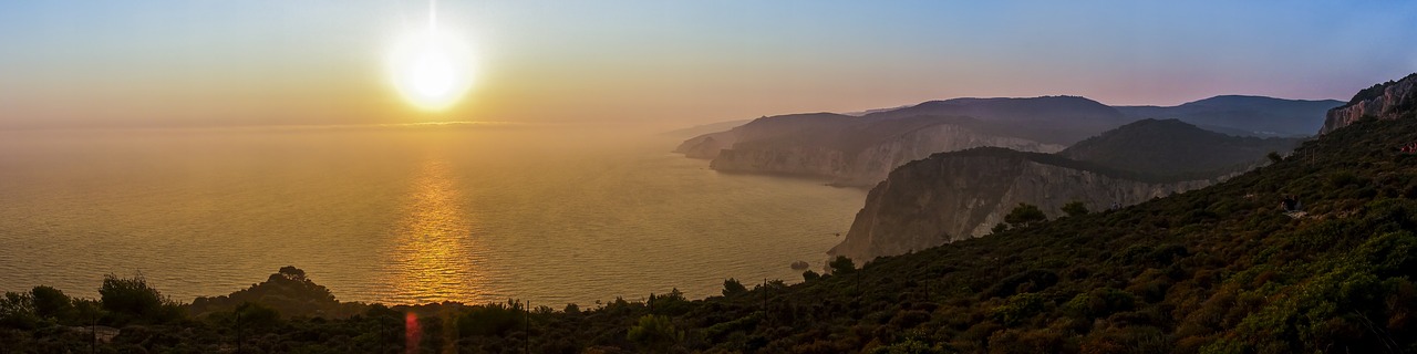 Saulėlydis, Zakynthos, Graikija, Vandenynas, Šventė, Jūra, Sala, Saulė, Twilight, Panorama