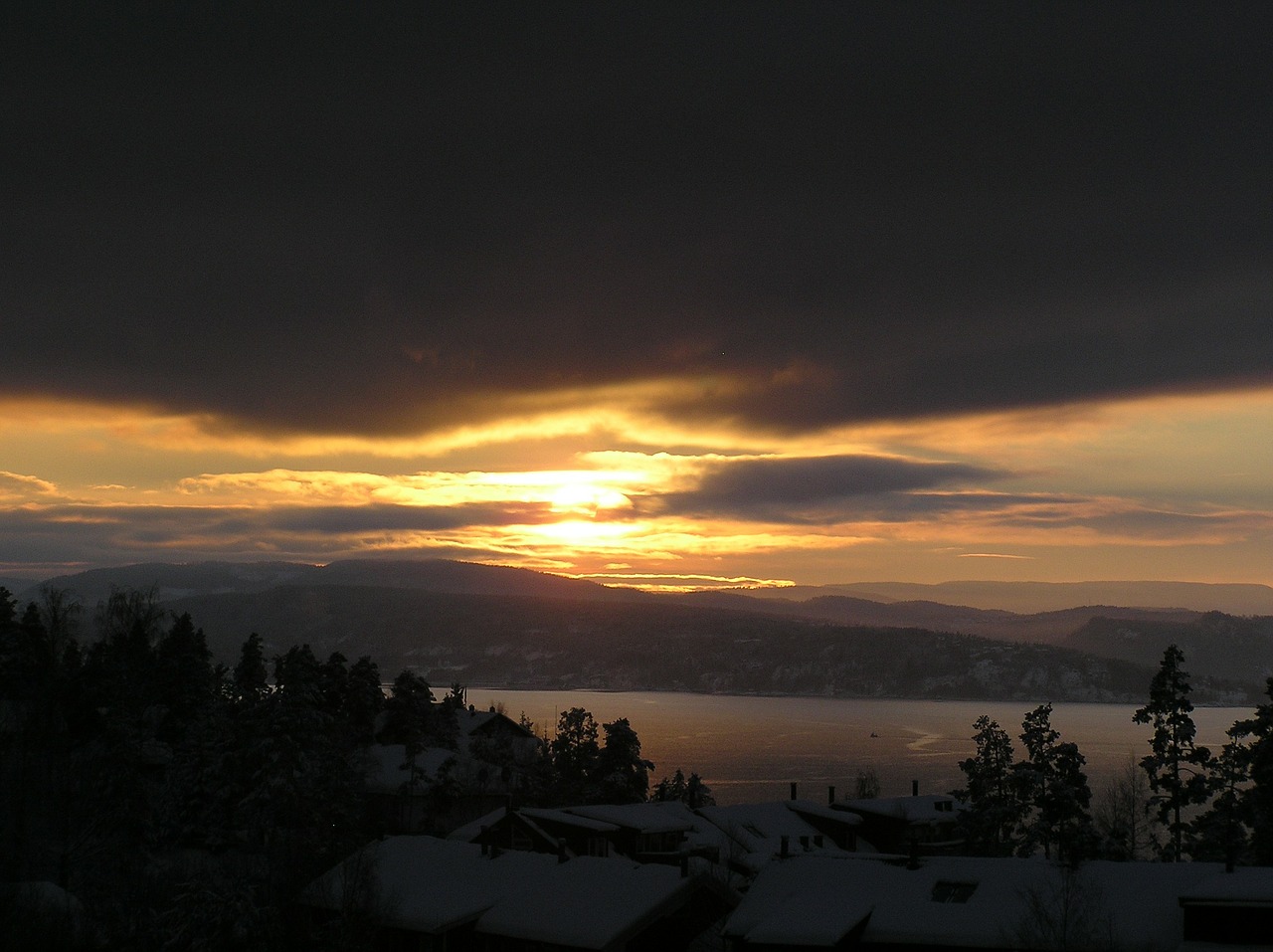 Saulėlydis, Oslo Fjordas, Nesodden, Nemokamos Nuotraukos,  Nemokama Licenzija