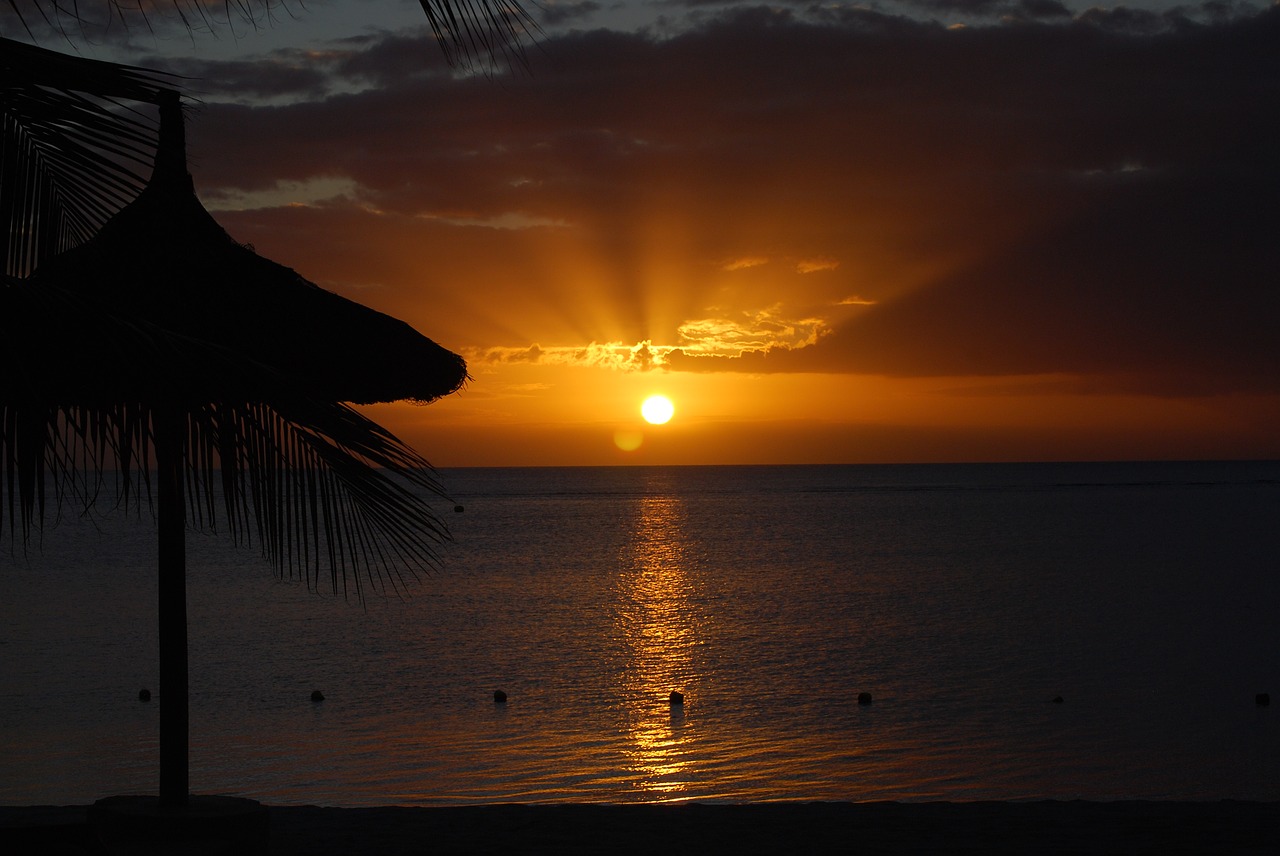 Saulėlydis, Cukraus Paplūdimys Mauricijus, Nemokamos Nuotraukos,  Nemokama Licenzija